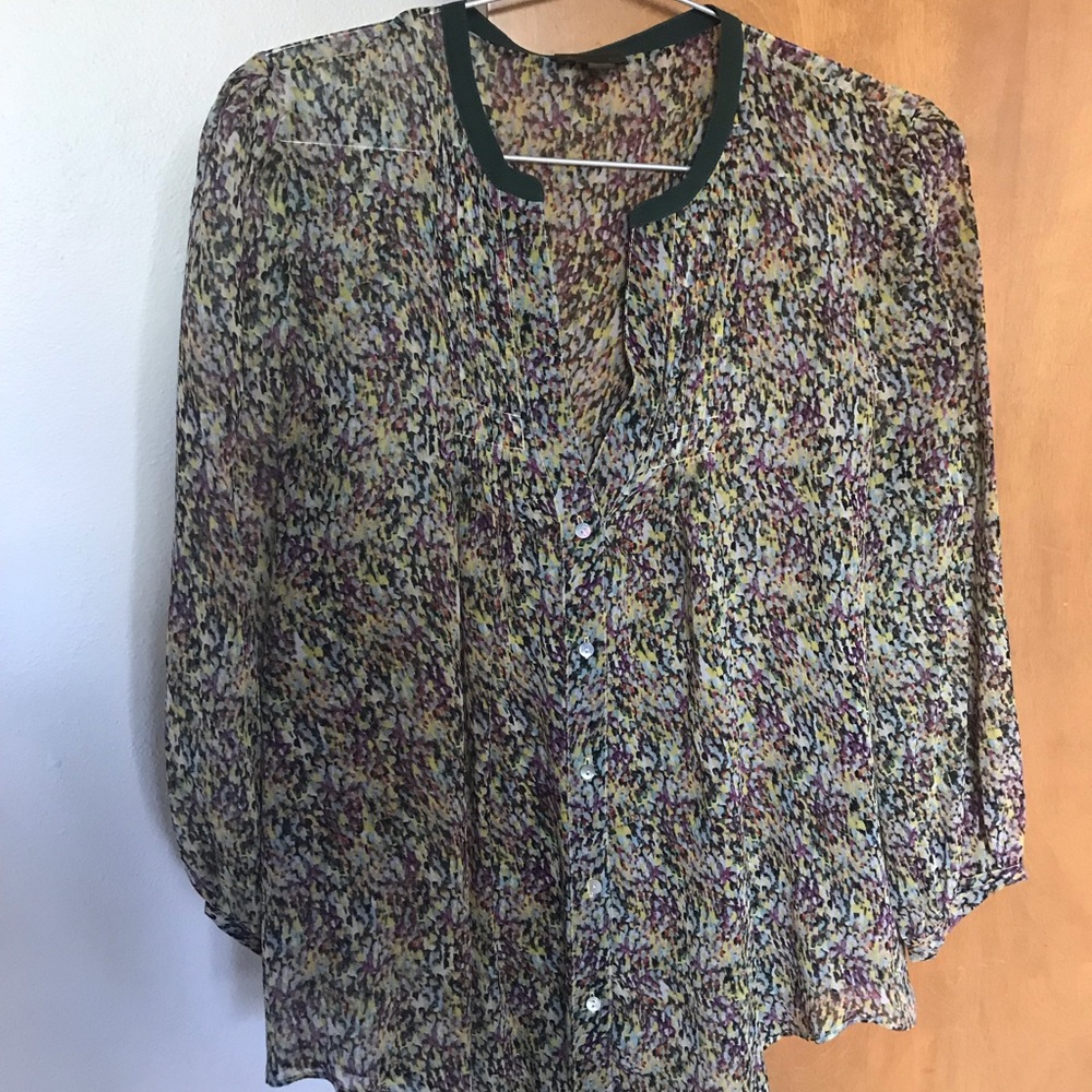 Fei confetti sheer top